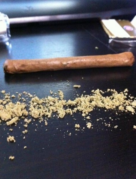 kief on a joint