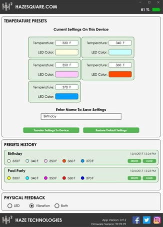 Haze Square App