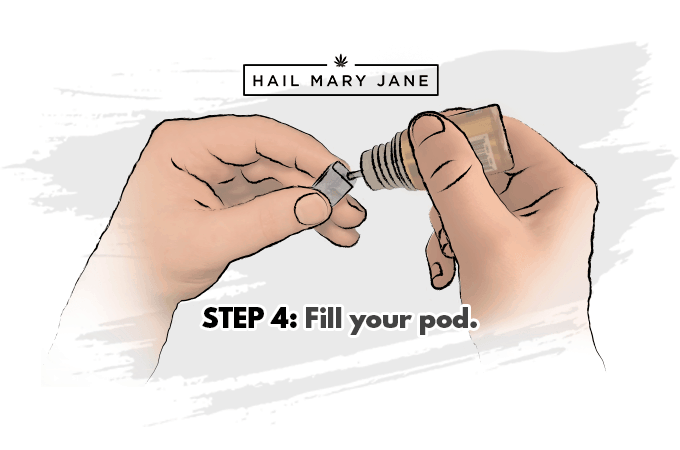 step4 refill juul weed pods