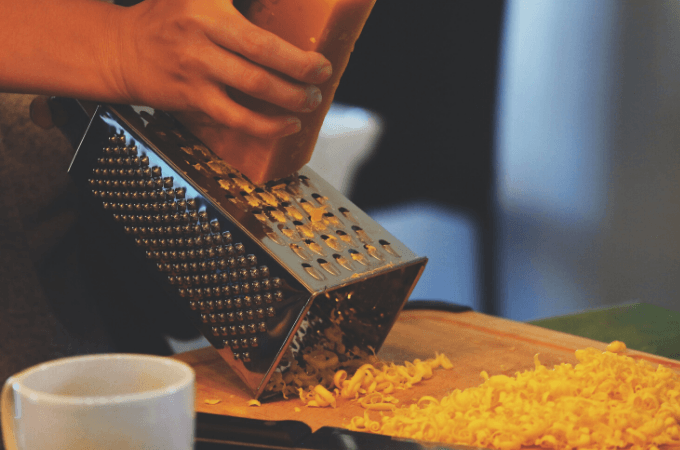 cheese grater to grind weed