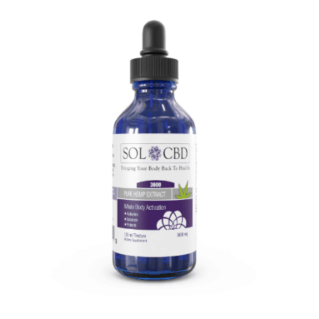 3600mg SOL CBD Tincture