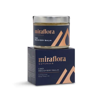 cbd recovery balm by miraflora