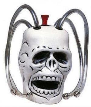 skull ceramic waterpipe